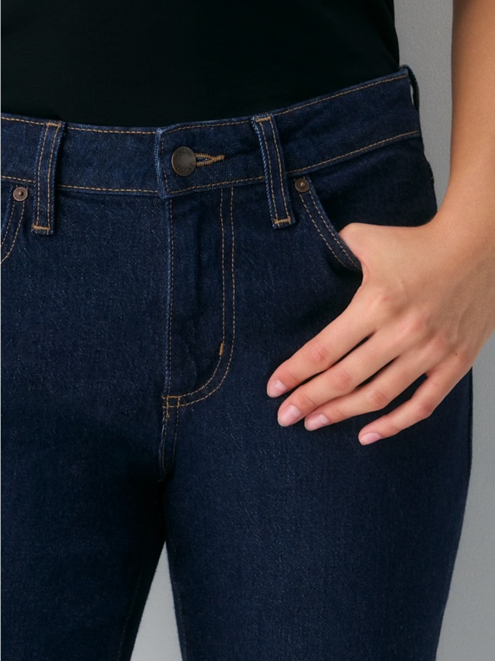 Denim Forum Tilda Curve-Fit Lo-Rise Straight Jeans - Picture 7 of 15